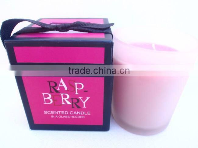 colorful gift candles with natural scent