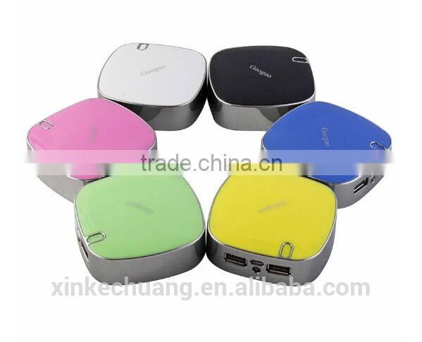Guoguo 2016 Hot Selling Dual USB Portable Square 4000mah Power Bank for iphone,samsung