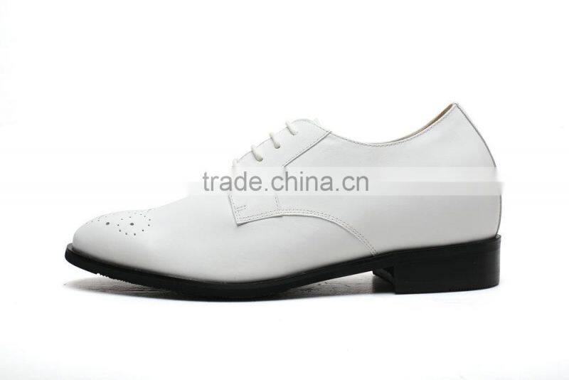 High class height increasing white wedding shoes spain shoes/high heel shoes men india/buy shoes online