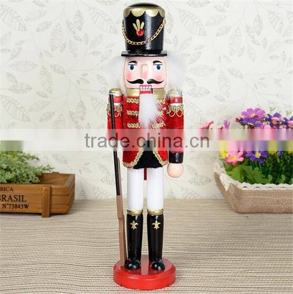 Wholesale christmas gift wooden nutcracker, custom nutcracker