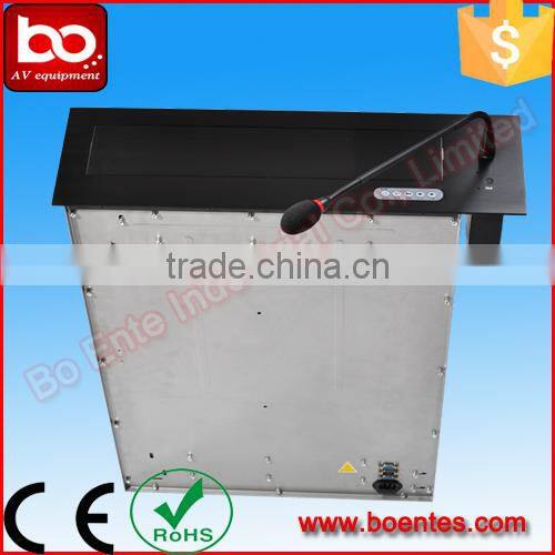 Meeting Tabletop Fixed Microphone Motorized LCD Lift for 17-19 Inch Screen