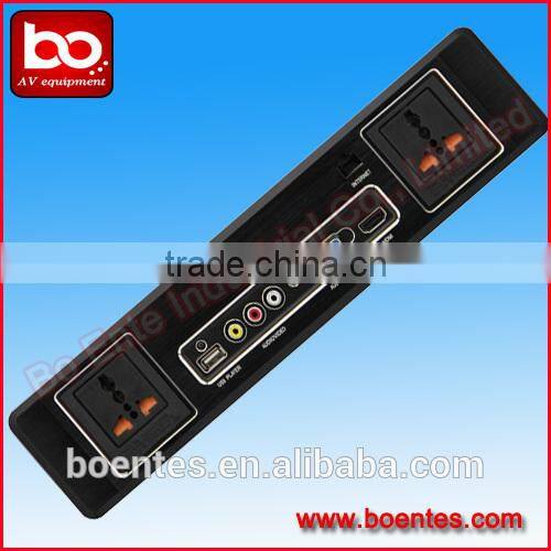 Intelligent Hotel Room Media Hub Socket with Bluetooth and USB Audio Jack for Hotel AV Solutions