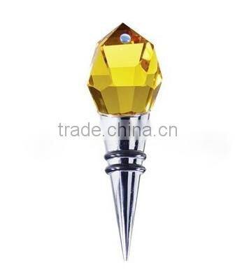 custom nice crystal wine stopper for wedding favors