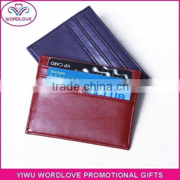 New RFID Blocking Leather Card Wallet Card Protection Holder
