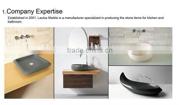 White marble bathroom and kitchen sink stone faucet