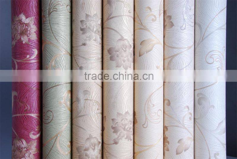 italian design lether effect deep embossed wallpaper with high quality