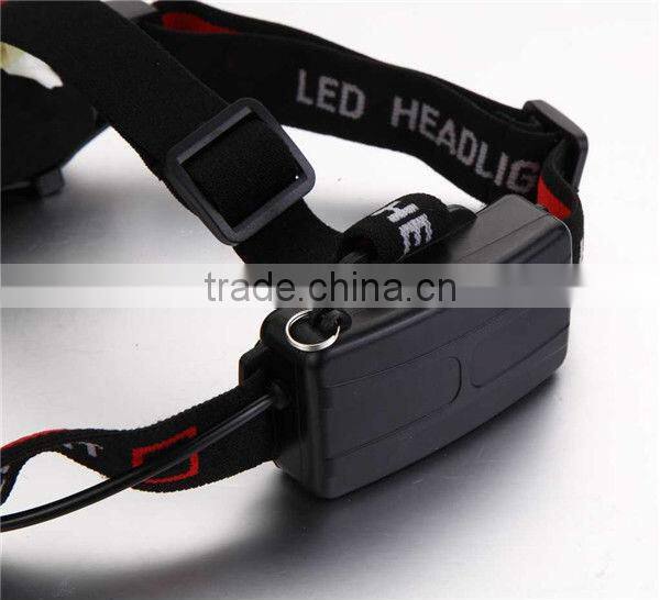 CREE Q5 6 red led flashling 3aaa led headlamp