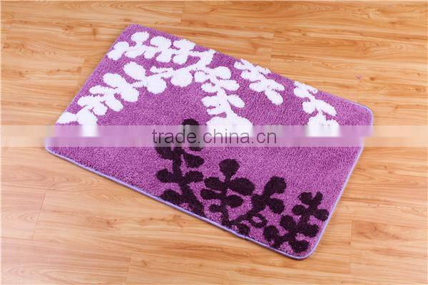 flower shaggy rugs bathroom waterproof mat