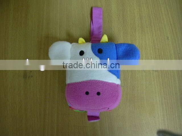 Cow Shape Baby Education cloth Book
