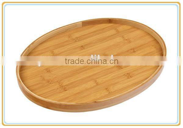 Egg Shape Ellipse Bamboo-made Sushi Tray