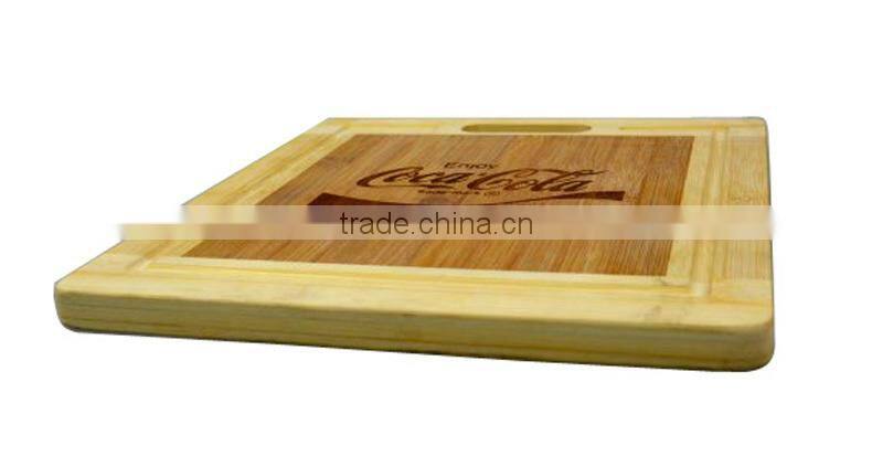 Promotional Gift Bamboo Cutting Board with laser-words
