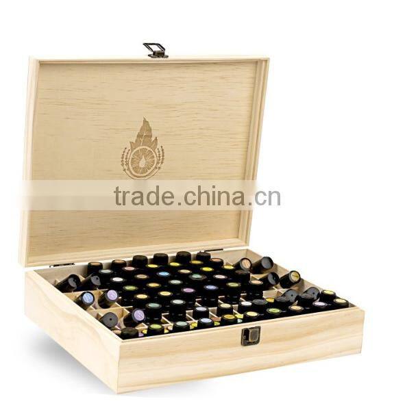china factory BSCI large 68 wooden Doterra 5ml 10ml 15ml Essential Oil perfume bottle Storage case gift box