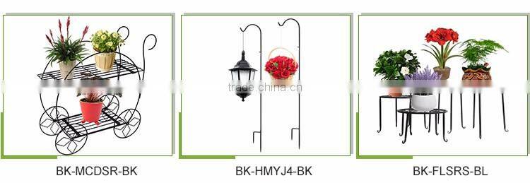 Outdoor decorative design factory price metal hanging plant stand