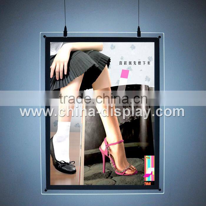 Advertising Poster Display LED Backlit Signage Photo light box Display