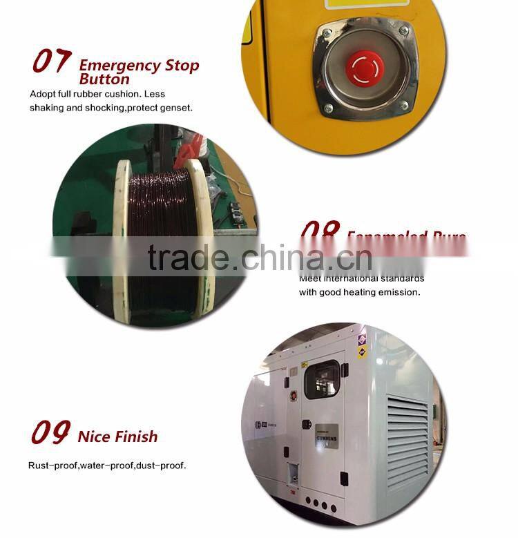Factory OEM silent type gen set with brushless alternator perkins diesel generator 150 kva