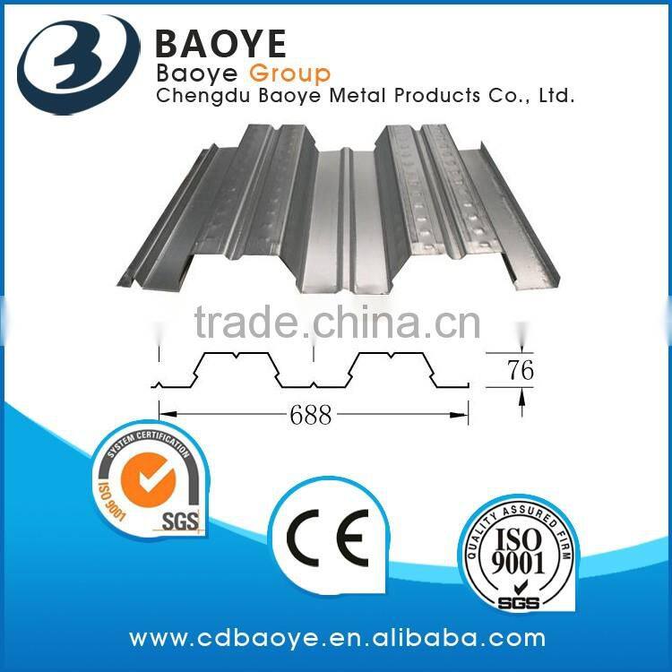 Manufacturer of Q235 good quantily galvanized floor decking hot sale& we promise best service