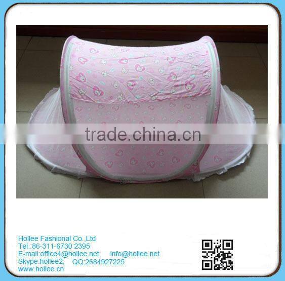 SR1069A 100% cotton foldable baby mosquito net