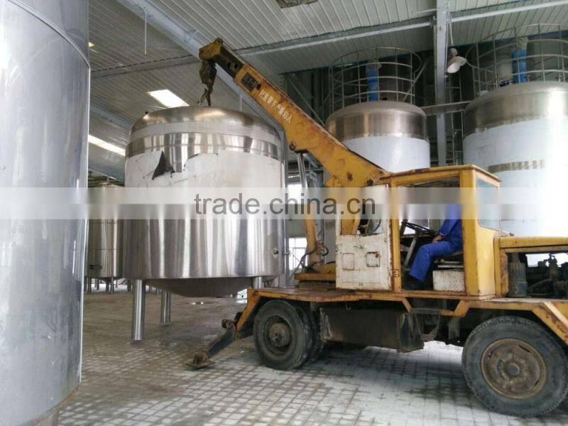 10000L 2000L Conical beer fermentation tank with dimple plate cooling