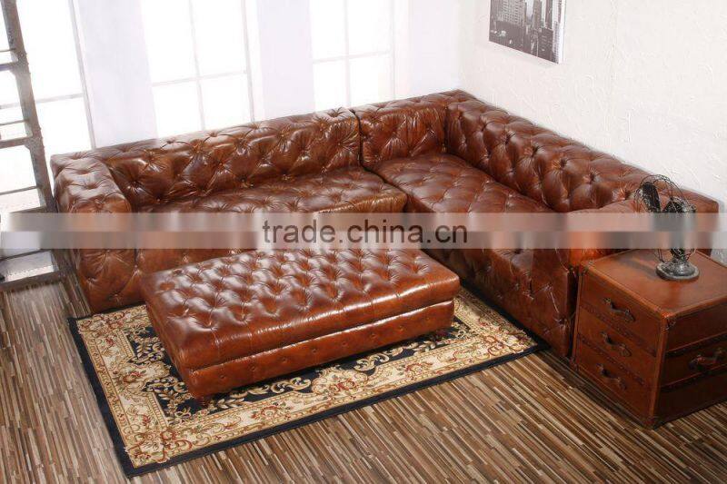 Antique Leather Sofa Set Designs and Prices
