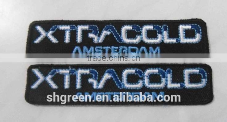 Computerized cotton flat embroidery badge