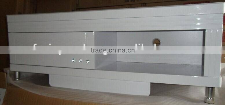 short clear acrylic curved chrome furniture legs