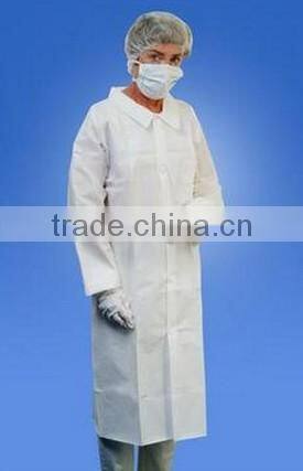 PP white disposable medical gowns