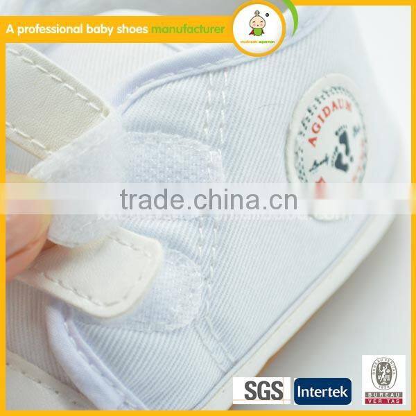 2016hot sale plain white canvas shoes wholesale new style baby canvas rubber shoes new style