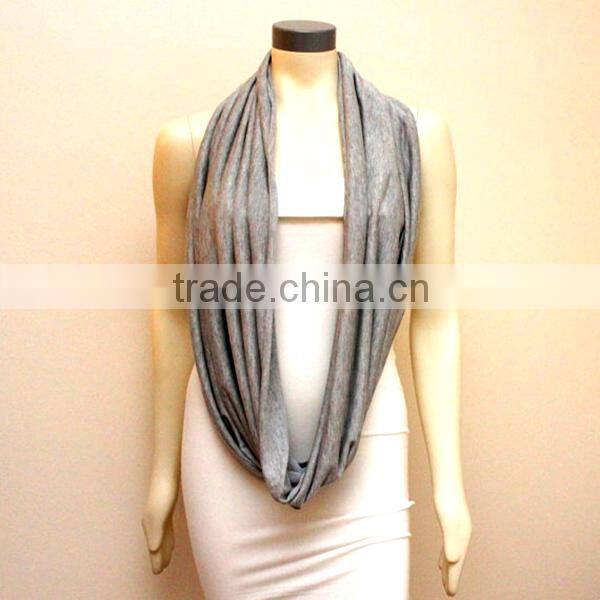 China made rayon spandex jersey light purple multi functional nursing scarf cover