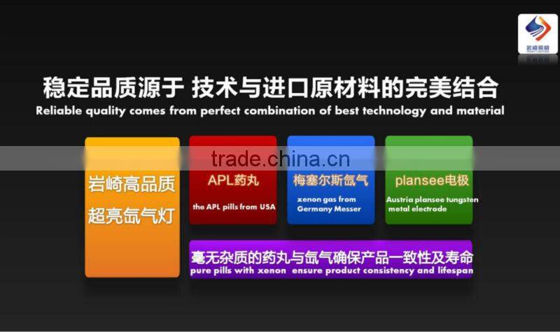 China Factory Auto accessaries Yeaky bulb for car headlight, 3 years warranty