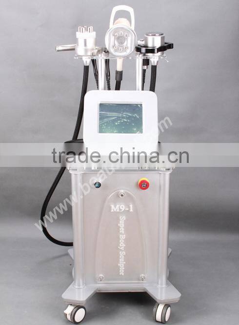 High quality newmeir rf vacuum beauty salon equipment with 50khz cavitation bio light
