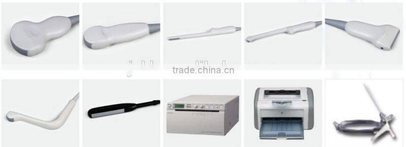 CE approved Laptop PC Ultrasound Scanner /Ultrasonic scanner with 3.5Mhz multi-frequency convex probe RUS-9000E2