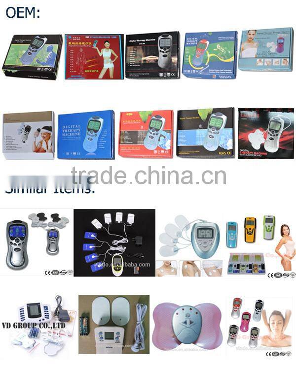 Factory Hotesale Acupuncture Digital Therapy Massagers Machine With 4 Pads