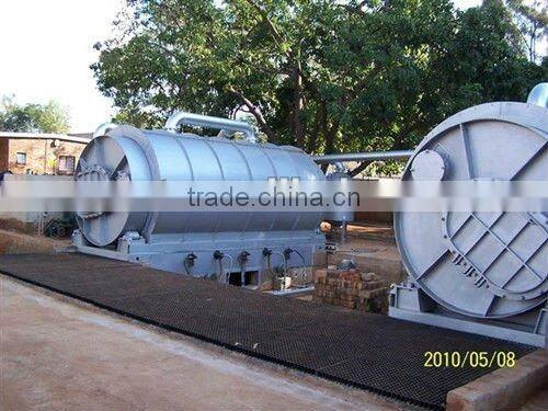Waste tire/plastic refining plant (atmospheric distillation)