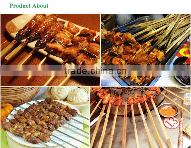 Not Coated Finishing flat bamboo skewers