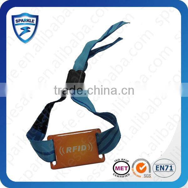 Flexible rainbow color Waterproof ABS rfid Wristband bracelet