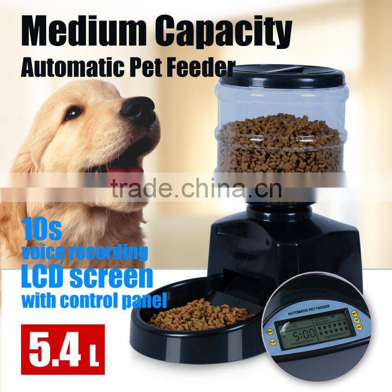 Petwant timer LCD automatic Food feeder large food bowl