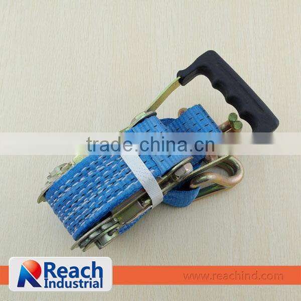 2" Ratchet Tie Down with Double J Hook