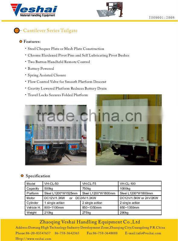 Truck Hydraulic Tailgate lift Tilt VH-CL-50