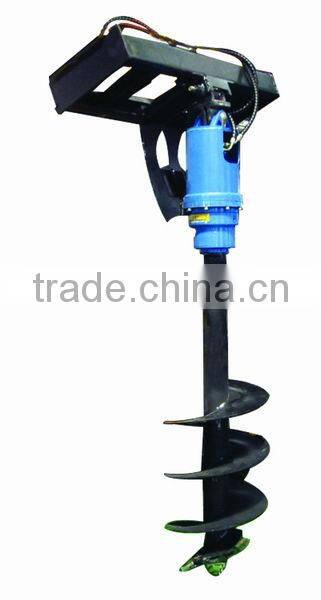 Auger for skid loader attachments