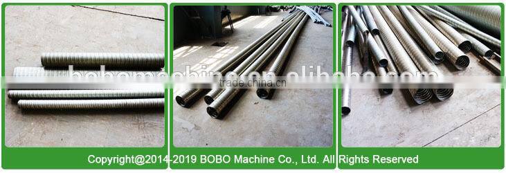 Galvanized spiral corrugated post tension duct machine