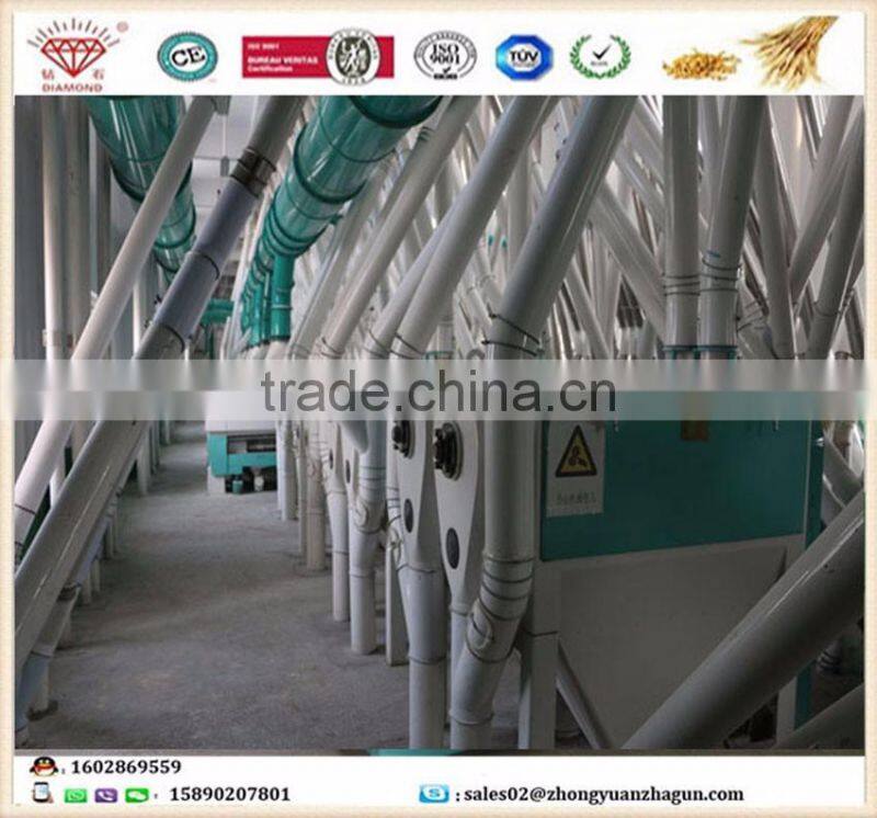 Fully Automatic all-purpose wheat flour mill production line (50Ton per 24 hour)