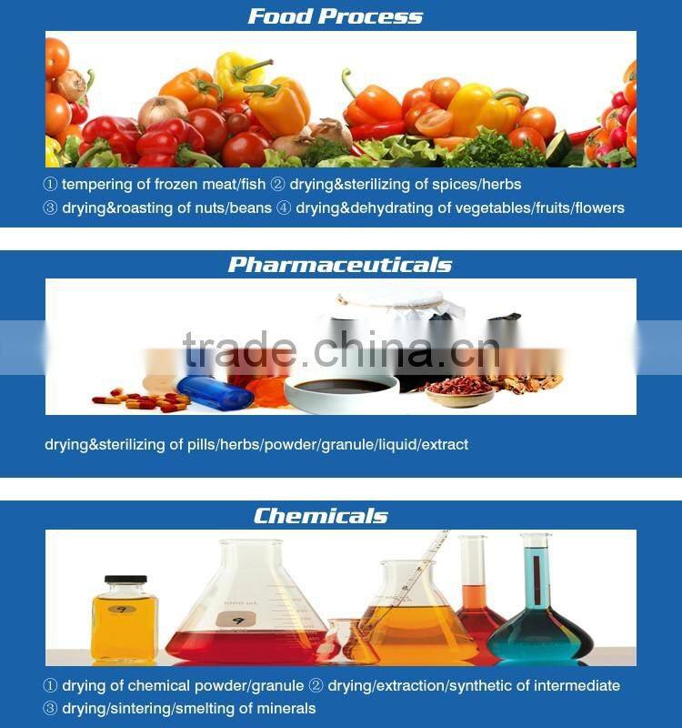 microwave belt dryer iron oxide red dryer making machine