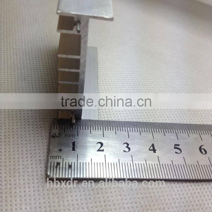 OEM mill finish Extruded Aluminum alloy heatsink with CNC machining