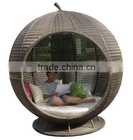 H- S-3035 top quality outdoor rattan leisure bed
