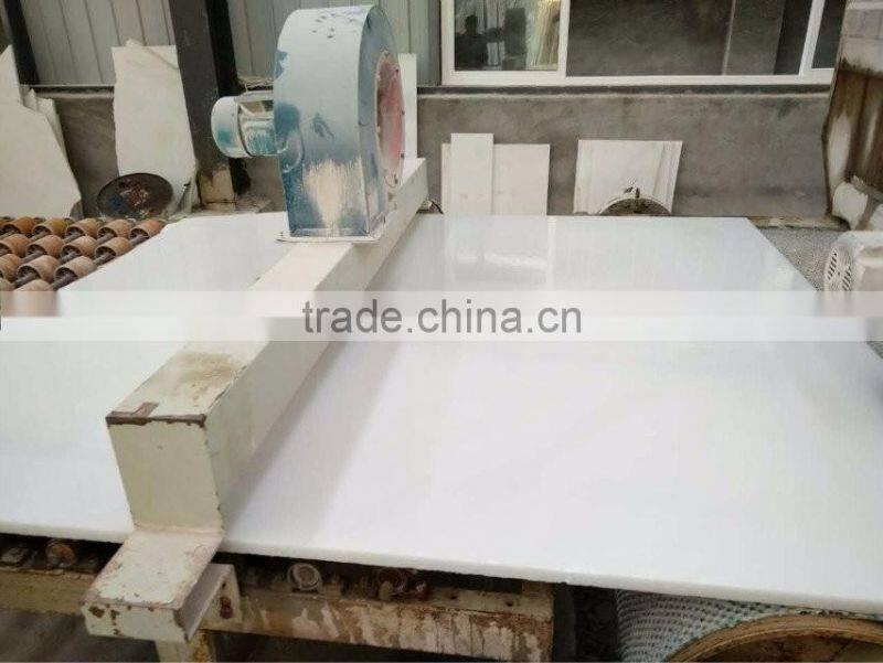 Natural crystal white marble polished big slabs