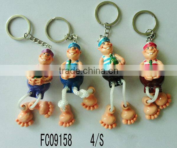 Resin cute customizd key chain
