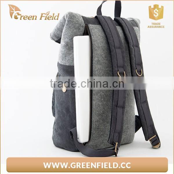 Felt laptop backpack men's felt laptop backpack