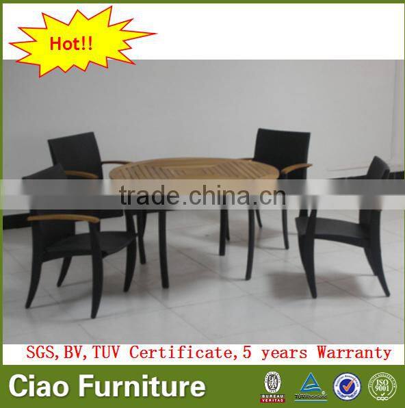 luxury teak wood furniture table chair outdoor dining set