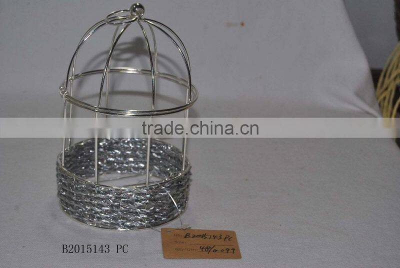 chrome & paper birdcage