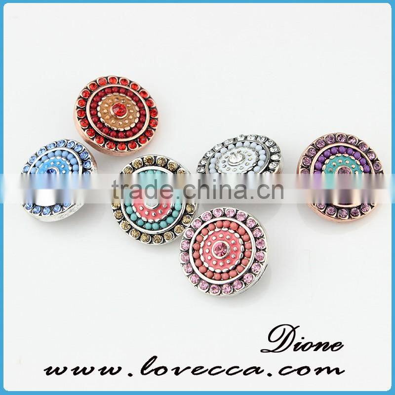 DIY Custom Snap Charm Wholesale Crystal Snap Button Jewelry